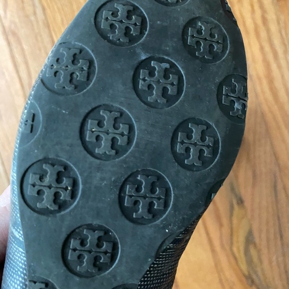 Tory Burch slip ons with silver logo - Picture 2 of 6
